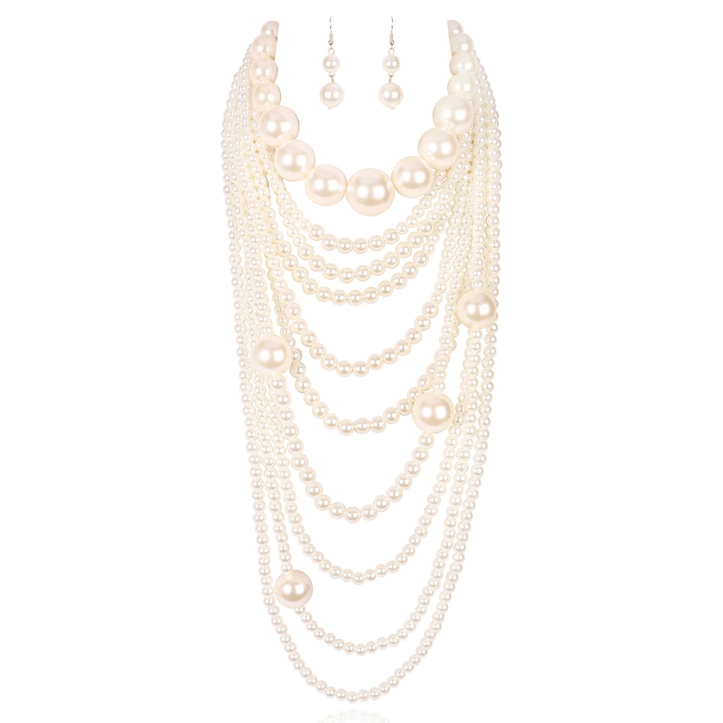 Layah Pearl Necklace & Earring Set