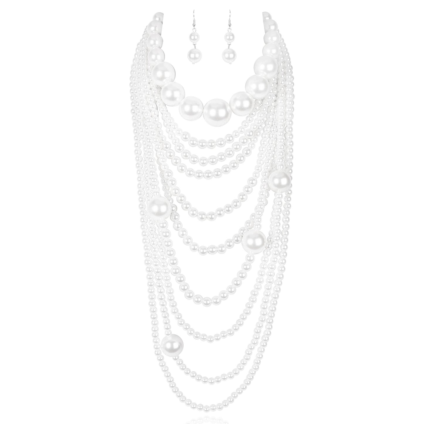 Layah Pearl Necklace & Earring Set